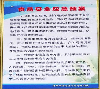 食品安全应急预案